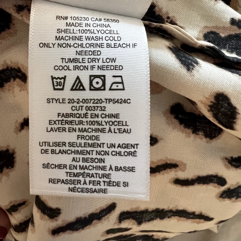 Joie 'Lidelle' Leopard Print Blouse, Size L - Picture 8 of 13